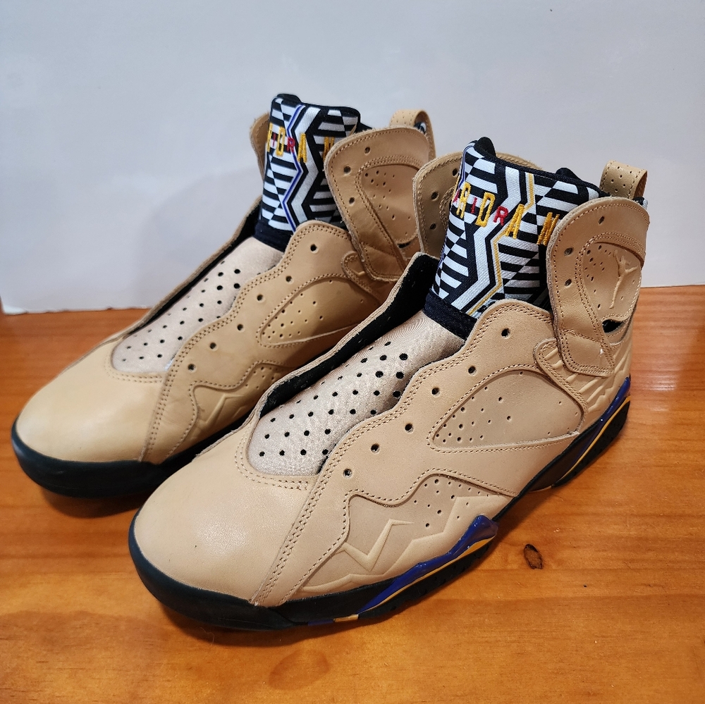 Jordan Men's 7 Retro Afrobeats Vachetta Tan/Black-Taxi
